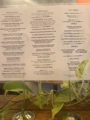 Menu photo 1 Mazunte Centro Cincinnati, OH