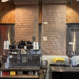 Butcher paper wall menu
