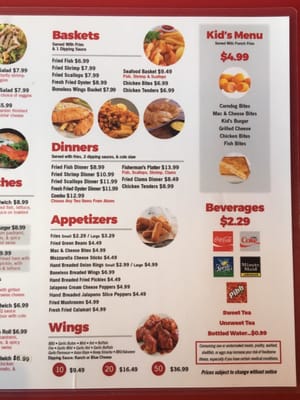 Menu photo 3 Ice House Grill Titusville, FL
