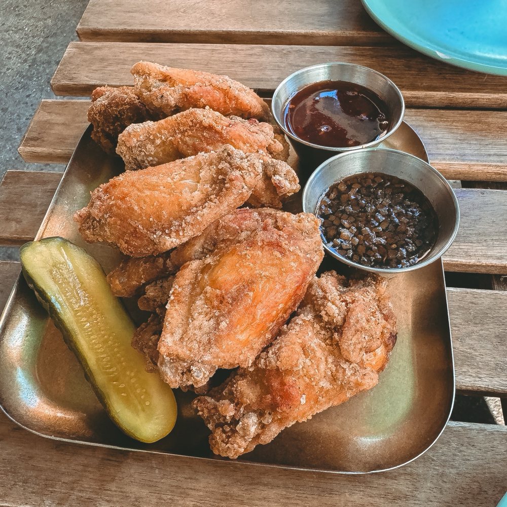 Chick Chick - Wings (10 Pieces) - Soy garlic and Korean Sweet Gochujang dipping sauce on the side - Chicken Shop Near Me - New York, New York Chick Chick - Wings (10 Pieces) - Soy garlic and Korean Sweet Gochujang dipping sauce on the side - Chicken Shop Near Me - New York, New York