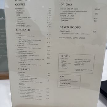 DAMO - Drink and food menu - Coffee & Tea Near Me - Los Angeles, California DAMO - Drink and food menu - Coffee & Tea Near Me - Los Angeles, California