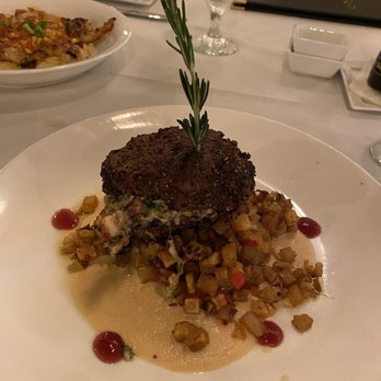 Firefly - Pepper Crusted Stuffed Filet Mignon - Steakhouses Near Me - Panama City Beach, Florida Firefly - Pepper Crusted Stuffed Filet Mignon - Steakhouses Near Me - Panama City Beach, Florida