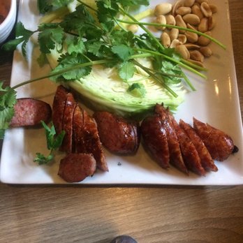 Cancoon Thai Restaurant - Essan Sausage, eat with sticky rice - Thai Near Me - Bellflower, California