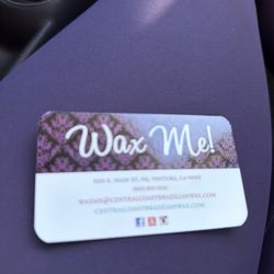 Wax Me! - Business card