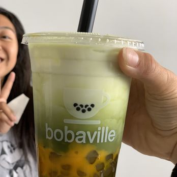 Bobaville - Mango matcha - Coffee & Tea Near Me - Daly City, California