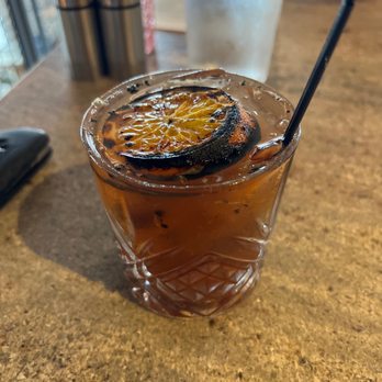 Sicilian Table - Blood orange old fashion - Mediterranean Near Me - Falmouth, Maine