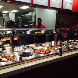 The food counter. The food counter.