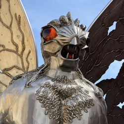 Mothman Statue - Imagine him flying above you on the interstate at like 100mph