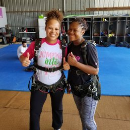Life long friends jump together. Life long friends jump together.
