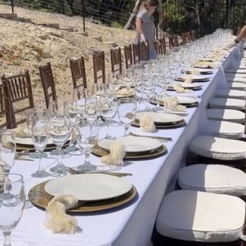 Glamour Event Rentals - Wedding Setup At The Cove In Austin TX. - Party Equipment Rentals Near Me