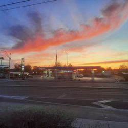Chevron - The Eastern at Russell Chevron during sundown.