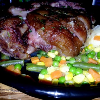 Arcadia Garden Cafe - My fave: the German Pork Knuckle. The least Asian dish in the place yet the one I keep coming back for! - Chinese Near Me - Arcadia, California