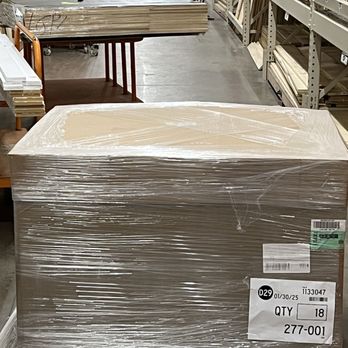 The Home Depot - Pallets dropped in isles, this is right in the middle of an isle and no employees to be found - Hardware Stores Near Me - San Diego, California