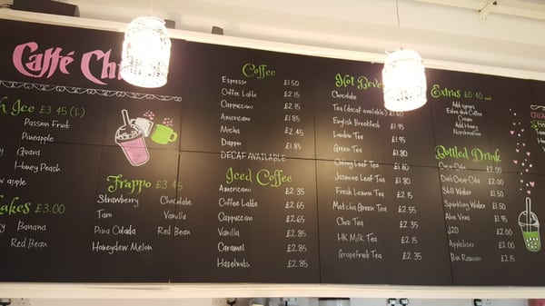 Menu photo 2 Caffe Chino Birmingham, XWM