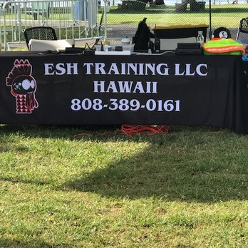 One Day Signs & Graphics - ESH TRAINING LLC Tablecloth Front View by ONE DAY SIGNS. - Graphic Design Near Me - Honolulu, Hawaii One Day Signs & Graphics - ESH TRAINING LLC Tablecloth Front View by ONE DAY SIGNS. - Graphic Design Near Me - Honolulu, Hawaii