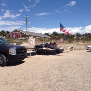 Frybread Stand - Make sure to visit Erma at the fry bread stand and check out her handmade horsehair pots! - Street Vendors Near Me - Camp Verde, Arizona