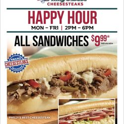 Philly's Best Cheesesteaks  - New extended happy hour