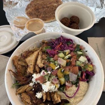 Dill & Parsley - Chicken Bowl, Falafel, Pita (puffy) - Mediterranean Near Me - New York, New York Dill & Parsley - Chicken Bowl, Falafel, Pita (puffy) - Mediterranean Near Me - New York, New York