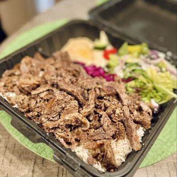 Habibi Time - Beef Shawarma Plate - Mediterranean Near Me - Newport Beach, California