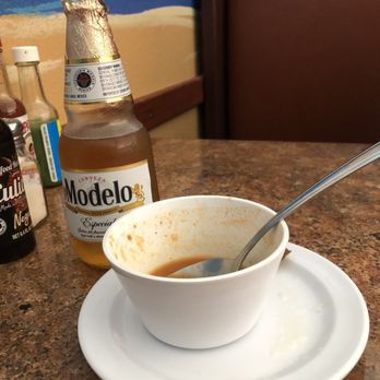 Mariscos Los Arcos - Delicioso Consome y Rica Modela bien fria :) - Mexican Near Me - Canoga Park, California