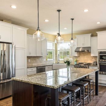 Ohio Property Brothers - A renovation that truly has it all...open concept, farmhouse sink, subway tile, shaker cabinets, granite countertops, and more! - General Contractors Near Me Ohio Property Brothers - A renovation that truly has it all...open concept, farmhouse sink, subway tile, shaker cabinets, granite countertops, and more! - General Contractors Near Me