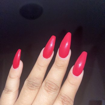 Exp Salon - Asked for coffin shape, this is what she did. $46 - Nail Salons Near Me - Portland, Oregon Exp Salon - Asked for coffin shape, this is what she did. $46 - Nail Salons Near Me - Portland, Oregon