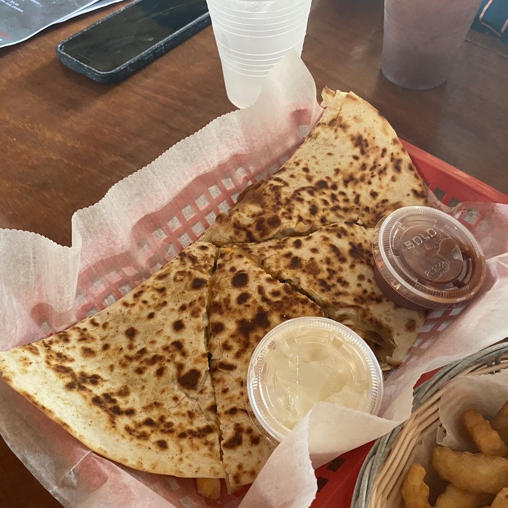 Pirates Patio and Galley - Garlic Shrimp Cheese Quesadilla - Bars Near Me - Old Orchard Beach, Maine Pirates Patio and Galley - Garlic Shrimp Cheese Quesadilla - Bars Near Me - Old Orchard Beach, Maine