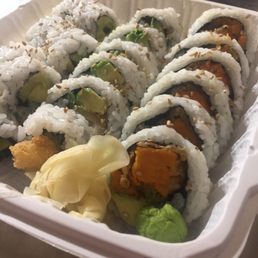 Yam avocado roll Dynamite roll Mango Avocado roll