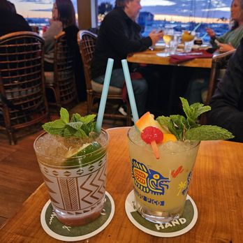 Trader Vic's - og mai tai ($16) and Jalisco Sour ($15) - Hawaiian Near Me - Emeryville, California Trader Vic's - og mai tai ($16) and Jalisco Sour ($15) - Hawaiian Near Me - Emeryville, California