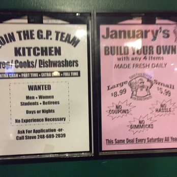 The Gathering Place - January's pizza special. Really cheap and very good food. - Pubs Near Me - Troy, Michigan The Gathering Place - January's pizza special. Really cheap and very good food. - Pubs Near Me - Troy, Michigan