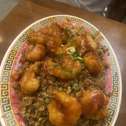 Tso shrimp rice
