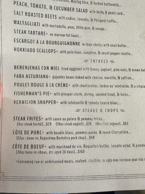 Menu photo 4 Bull And Beggar Asheville, NC