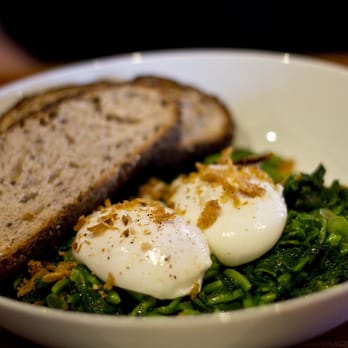 Hearth - Braised Market Greens with Poached Eggs - New American Near Me - New York, New York