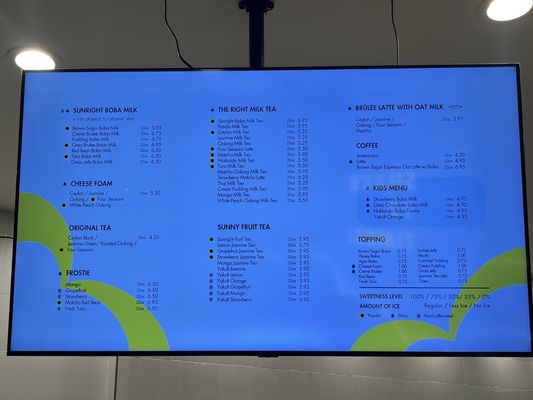 Menu photo 3 Sunright Tea Studio - Alhambra Alhambra, CA