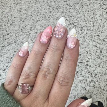 Orchid Nail Lounge - Walk in full acrylic set - Nail Salons Near Me - Charleston, South Carolina