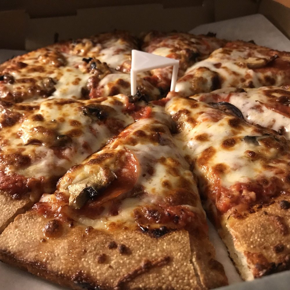 Westside Pizza - Pan pizza. Mushrooms, pepperoni, and garlic. - Pizza Near Me - Bellingham, Washington Westside Pizza - Pan pizza. Mushrooms, pepperoni, and garlic. - Pizza Near Me - Bellingham, Washington