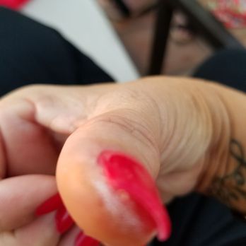 Alpha Nails - Weird dry thing under my nail??? - Nail Salons Near Me - Huntington Beach, California