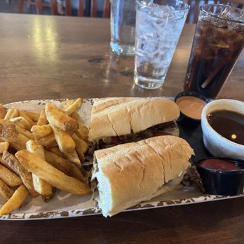 Strap Tank Brewery - French Dip with Fries - Breweries Near Me - St. George, Utah Strap Tank Brewery - French Dip with Fries - Breweries Near Me - St. George, Utah