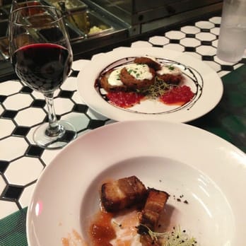 Kool Beanz Cafe - Our apps. Pork belly & Eggplant fries - New American Near Me - Tallahassee, Florida Kool Beanz Cafe - Our apps. Pork belly & Eggplant fries - New American Near Me - Tallahassee, Florida