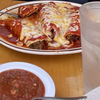 El Sombrero - Beef Enchiladas Ala Carta (order Comes With Three) - Mexican Near Me - Manhattan Beach, California