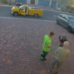 Tanner explaining to an elderly couple what they need to do to keep their vehicles running. He spoke to them with respect and care. Tanner explaining to an elderly couple what they need to do to keep their vehicles running. He spoke to them with respect and care.