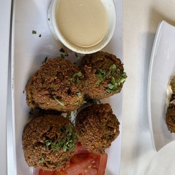 Alfarsi Restaurant - Falafel 5pieces but ate one before photo - Mediterranean Near Me - Chicago, Illinois Alfarsi Restaurant - Falafel 5pieces but ate one before photo - Mediterranean Near Me - Chicago, Illinois