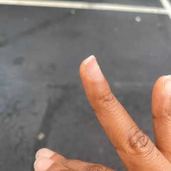 Nail Pro - This is my nail she almost destroyed!! It hurt like crazy - Nail Salons Near Me - Randallstown, Maryland