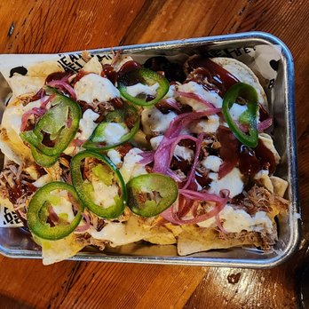 Beards & Bellies BBQ - a tray of nachos - Barbeque Near Me - Covington, Kentucky