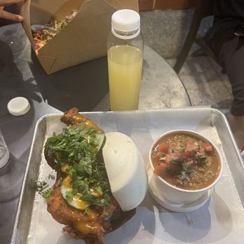 Ekiben - The Neighborhood Bird with the Red Beans and Rice, and a tasty beverage. - Asian Fusion Near Me - Baltimore, Maryland