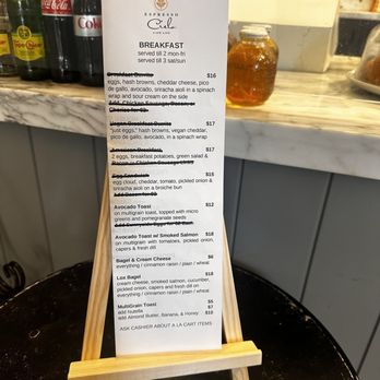 Espresso Cielo - Breakfast menu. - Coffee & Tea Near Me - Santa Monica, California