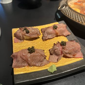 Yumiyaki - A5 Wagyu Nigiri with Caviar - Hot Pot Near Me - Rowland Heights, California Yumiyaki - A5 Wagyu Nigiri with Caviar - Hot Pot Near Me - Rowland Heights, California