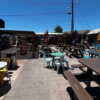 Joshua Tree Saloon - Back patio outdoor seating - Dive Bars Near Me - Joshua Tree, California Joshua Tree Saloon - Back patio outdoor seating - Dive Bars Near Me - Joshua Tree, California
