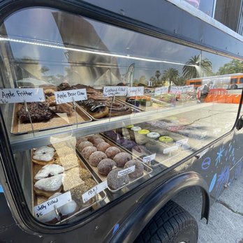 Vegan Exchange - a variety of donuts in a display case - Vegan Near Me - Los Angeles, California Vegan Exchange - a variety of donuts in a display case - Vegan Near Me - Los Angeles, California