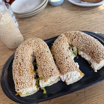 LEORA - Jerusalem Bagel Tuna Melt - Breakfast & Brunch Near Me - Beverly Hills, California